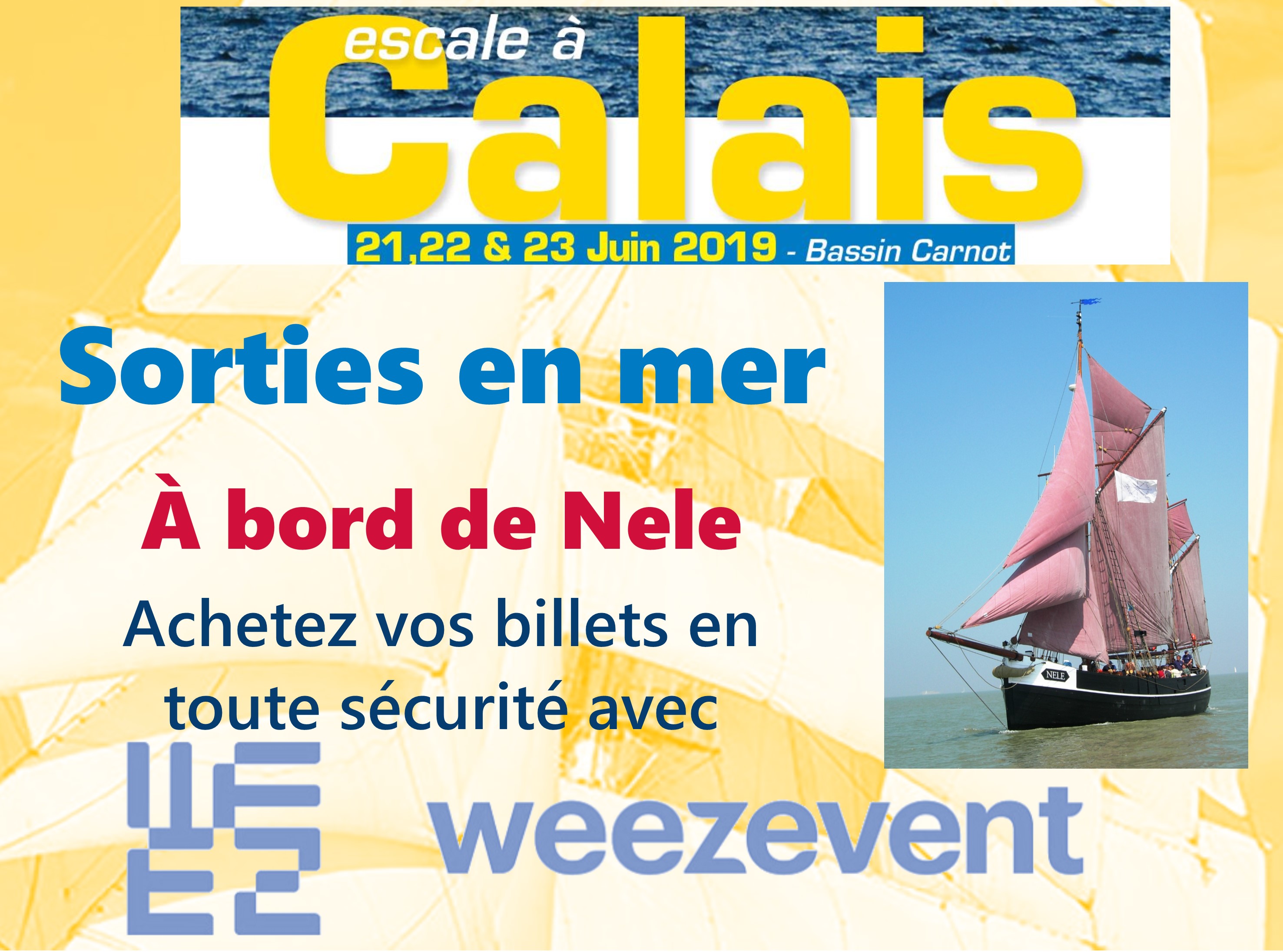 Achat sorties en mer Escale à Calais 2019
