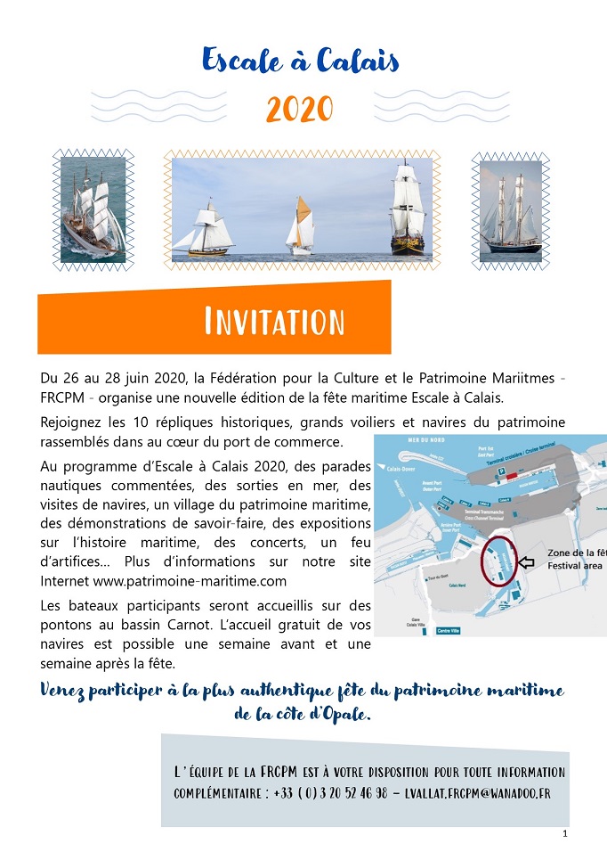 Invitation bateaux EaCl20 - FRCPM
